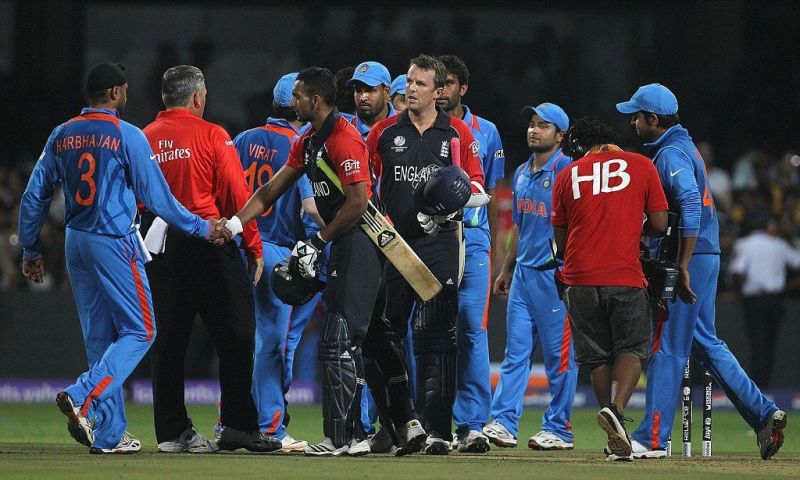 India v/s England during the 2011 World Cup