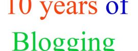 10 years of blogging