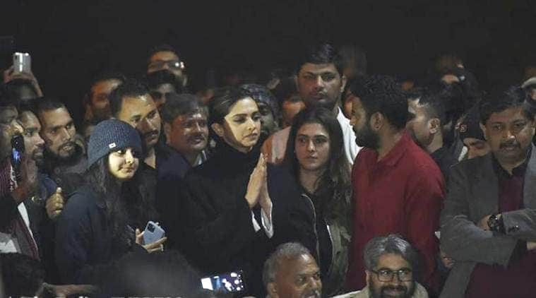 Deepika Padukone at JNU protests