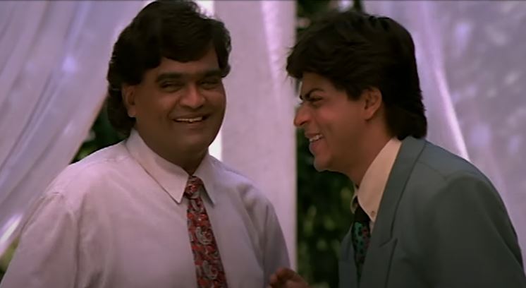 SRK-Ashok Saraf in Yes Boss